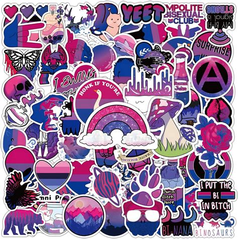 bisexual pride stickers